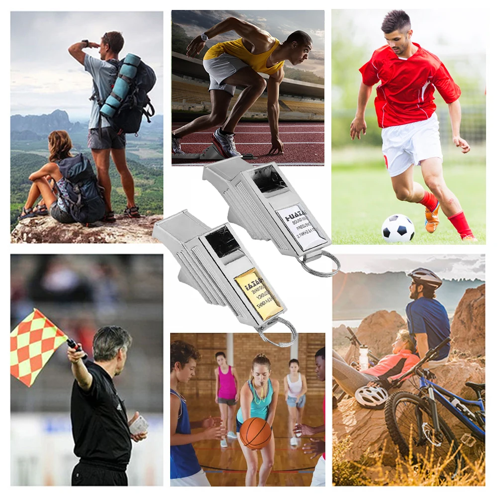 Basketball Referee Whistle Seedless Emergency Lifesaving Whistles for Outdoor Sports Training