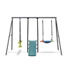 Swing Sets for Backyard, 550LBS Swingset Outdoor for Kids, Swing Set with Slide and Glider, 1 Saucer Swing 1