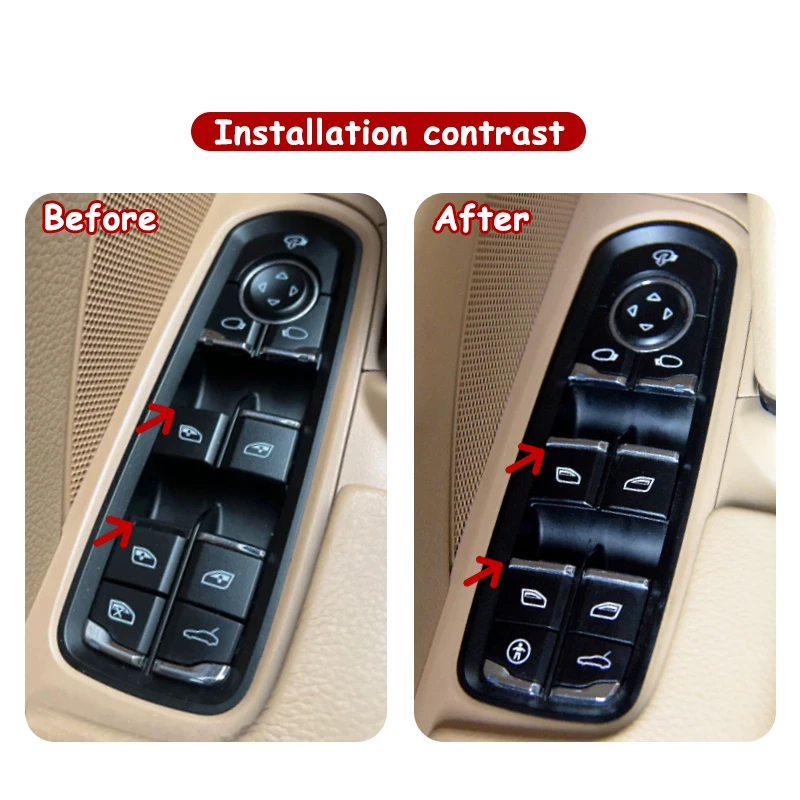 Interrupteur Lève-Vitre Électrique Porsche Cayenne/Macan – Référence 7PP959858AF – Avant Gauche, Conducteur - 2