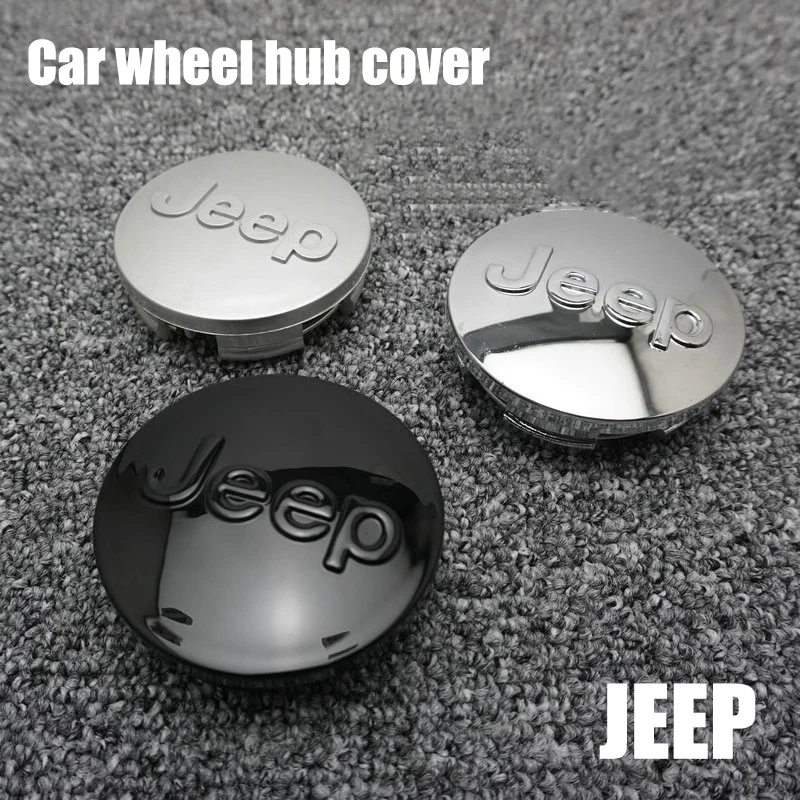 4Pcs 55/63MM Wheel Center Caps For Jeep Grand Cherokee