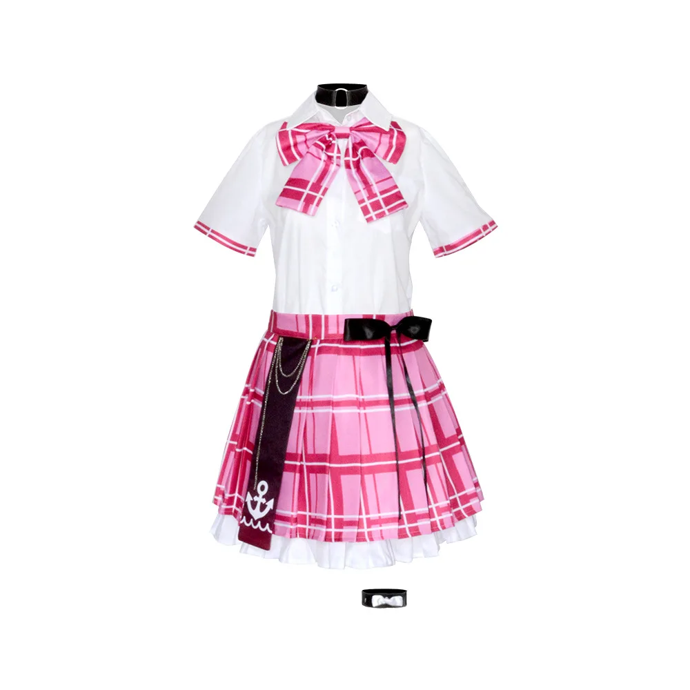 Hololive-Inspired Minato Aqua School Uniform Costume for Cosplay Events