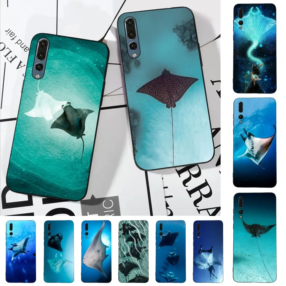 Custodia Per Telefono Animale Manta Ray Per Huawei P 8 9 10 20 30 40 50 Pro Lite Psmart Honor 10 Lite 70 Mate 20Lite