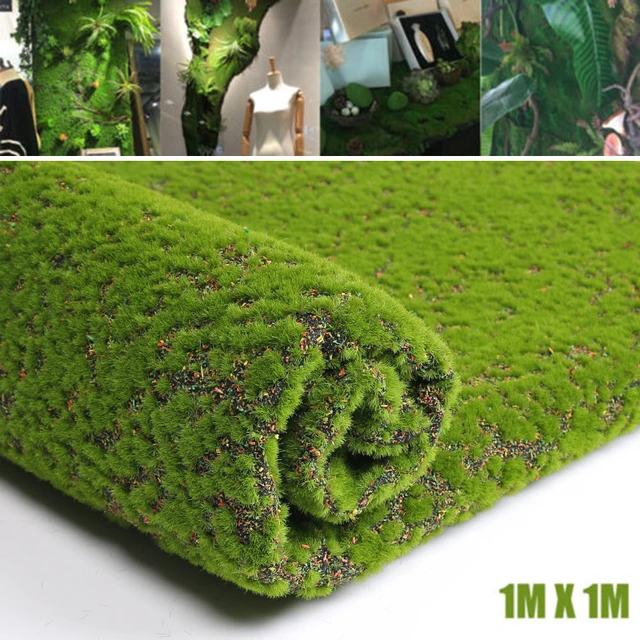 Artificial Moss Plants Lawn Wall Turf Grass Carpet Turf Mat Roll Decor For  Outdoor Room Home Shop Wedding Garden Micro Landscape
