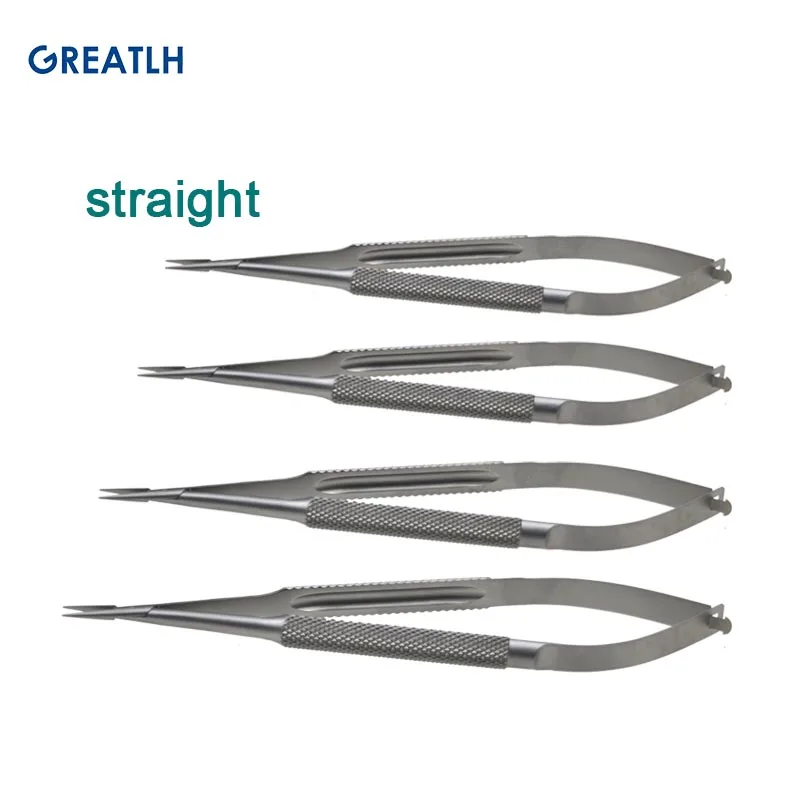 Needle Holding Forceps Stainless Steel Needle Holder Without Lock Ophthalmic Surgery Instrument 12.5cm/14cm/16cm/18cm ophthalmic microsurgical scissors ophthalmic surgical instruments needle holder scissors