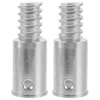 2pcs Broom Extension Pole Adapter Tips Metal Threaded Handle Tips End Adapter Repair Kit Connector Handle American Thread 1