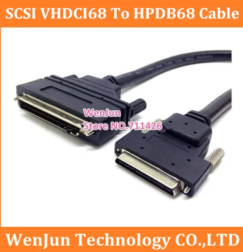 

Free Shipping SCSI Data Cable VHDCI68 To HPDB68 External Adapter Cord VHDCI 68 To HPDB 68 Pin Connection Cable 1.5m