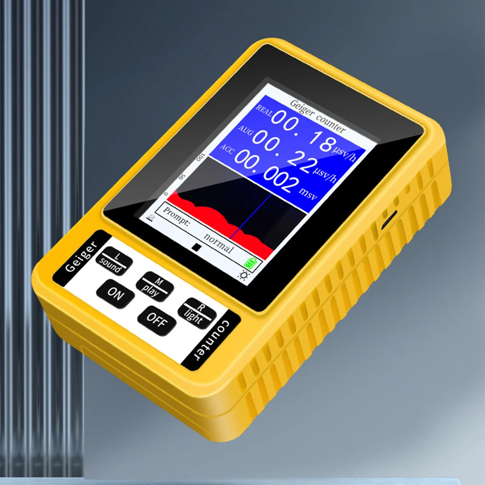 Br-9C Xr3 Portable Digital Emf Nuclear Radiation Detector Geiger Counter With Full Functionality For Home Office Use