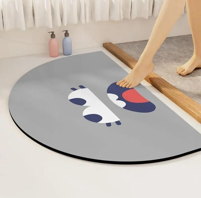 bathroom anti-skid mat, bathroom absorbent floor mat Cartoon