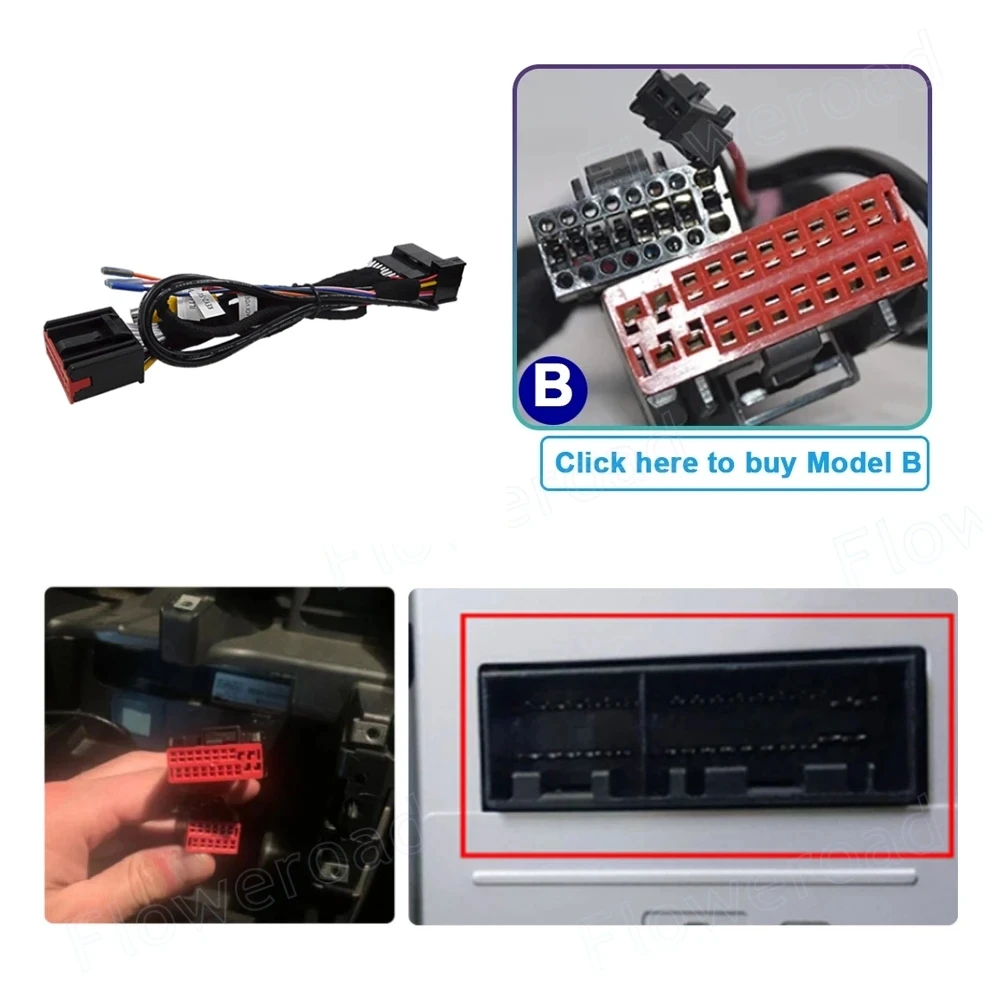 

For Land Rover Freelander 2006 - 2012 power cable Android Wire Harness Adapter Canbus Box Decoder
