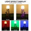 Solar Outdoor Floor Lamp for Patio With Plant Stand Grow Light Waterproof Garden Solar Powered Lantern Warm RGB Deck Yard Porch 6