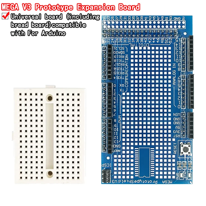 MEGA 2560 R3 Proto Prototype Shield V3.0 Expansion Development Board ...