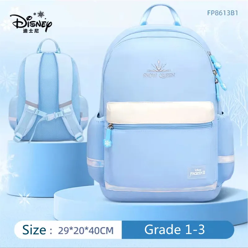 2022 Disney Frozen School Bags For Girls Leisure Primary Student Shoulder Orthopedic Backpack Light Large Capacity Mochilars