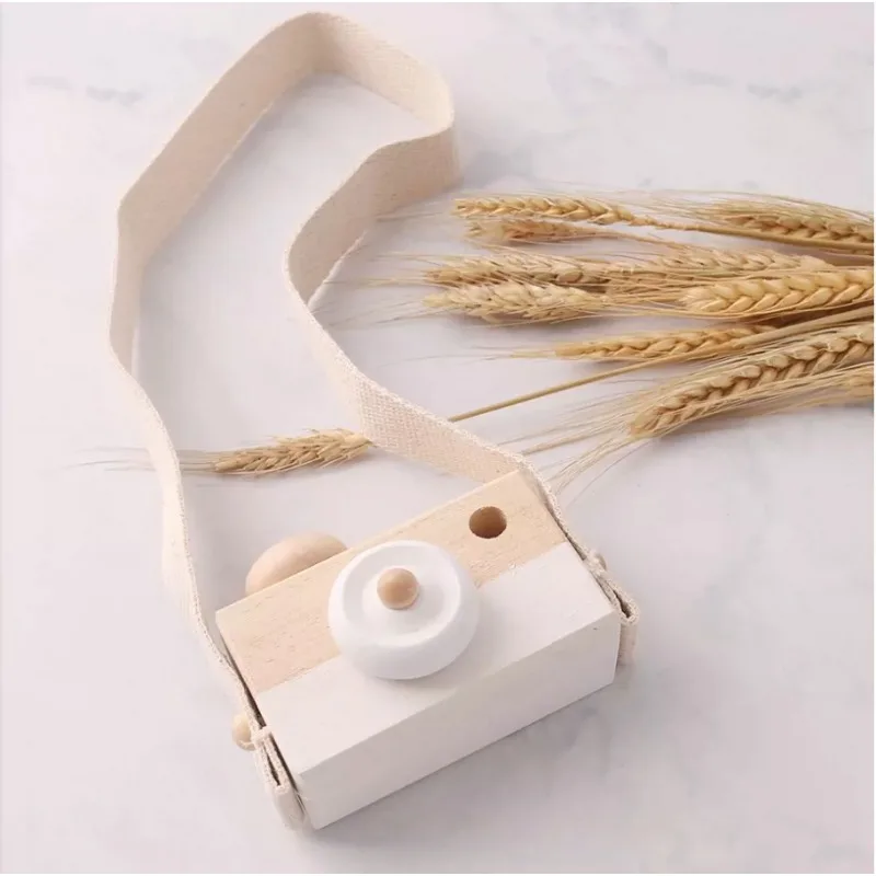 

INS Super Fire Wooden Children's Toy Camera Home Decoration Model Pendant Desktop Photography Prop Pendant Cotton Rope
