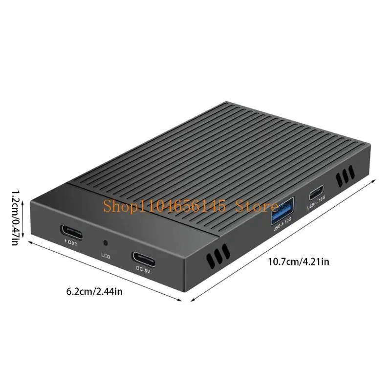 652F 더블 베이 M.2 NVMe SSD 인클로저 도크 10Gbps USB3.1 Gen2 전송 속도 알루미늄