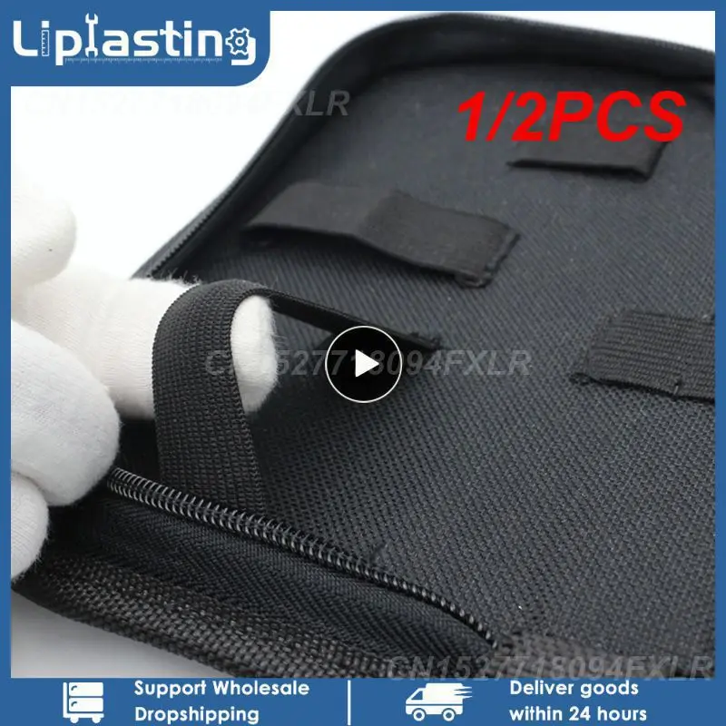 

1/2PCS Oxford Cloth Toolkit Bag Screws Nuts Drill Hardware Car Repair Kit Handbag Utility Storage Tool Bags Pouch Case Repair