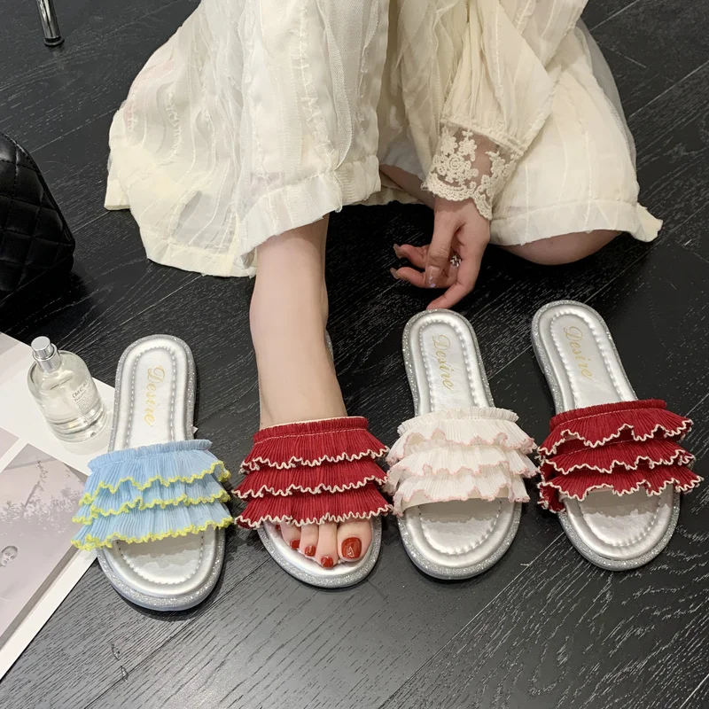 

Женская обувь, модные тапочки, женская летняя новая стильная внешняя обувь, модные сандалии на плоской подошве, повседневная женская обувь