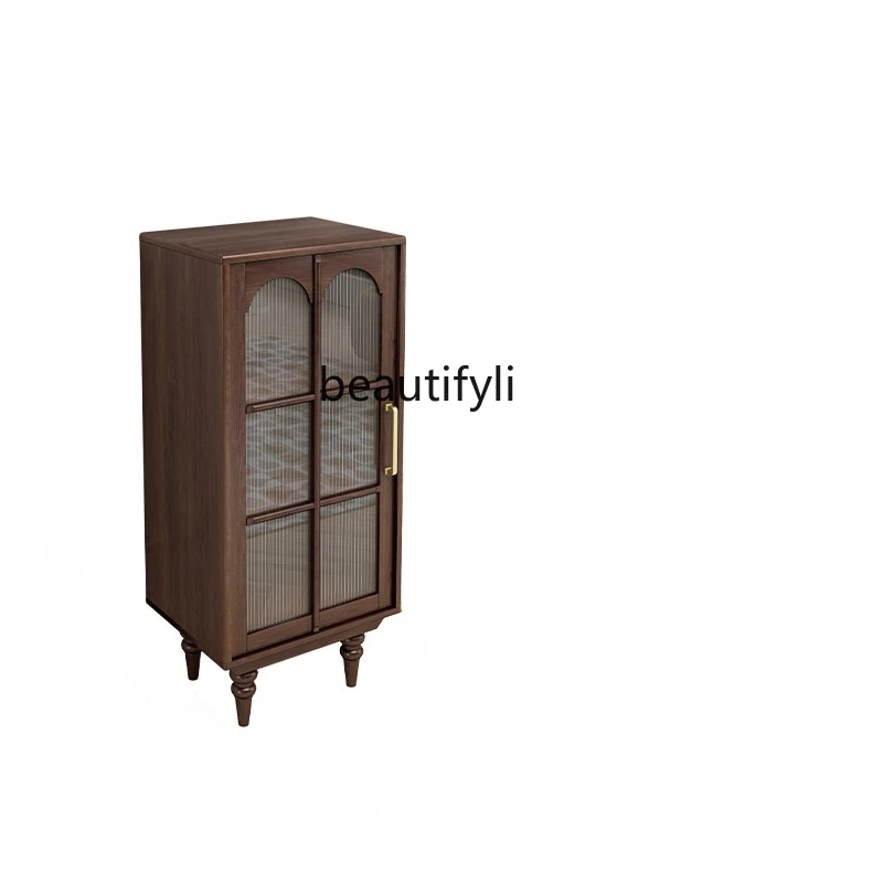 

Simple American Retro TV Cabinet Height Solid Wood Storage Sideboard Cabinet French Wine Cabinet Clothes Closet furniture