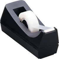 Desktop Tape Dispenser (Fits 1" Core) with Black Tape Holder,Weighted Non Slip Base, for Masking Tape,Heat Resistant Tape 1