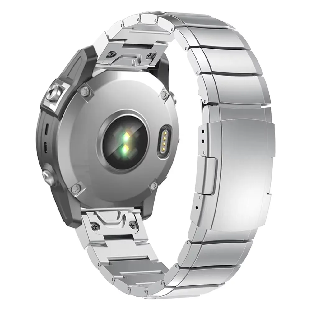 Premium Titanium Watch Strap - QuickFit 26mm/22mm  - Metal Smartwatch Band