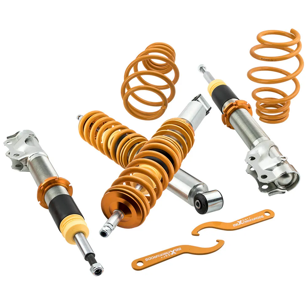 Street Coilovers Per Vw Polo Mark3 6 N2 1.4Tdi Gti 1999-2003 Ammortizzatore A Molla Elicoidale Coilovers Sospensione Ammortizzatori Kit Di Abbassament