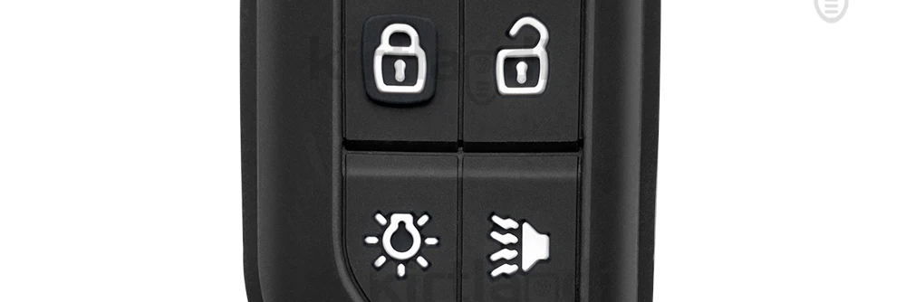 Silikon-Fernschlüsselabdeckungsschale, Autokette, Schlüsseletui für Volvo FH16 RC FM EVRO 6 FH LKW-Zubehör, halb 4 Tasten – Detail 3
