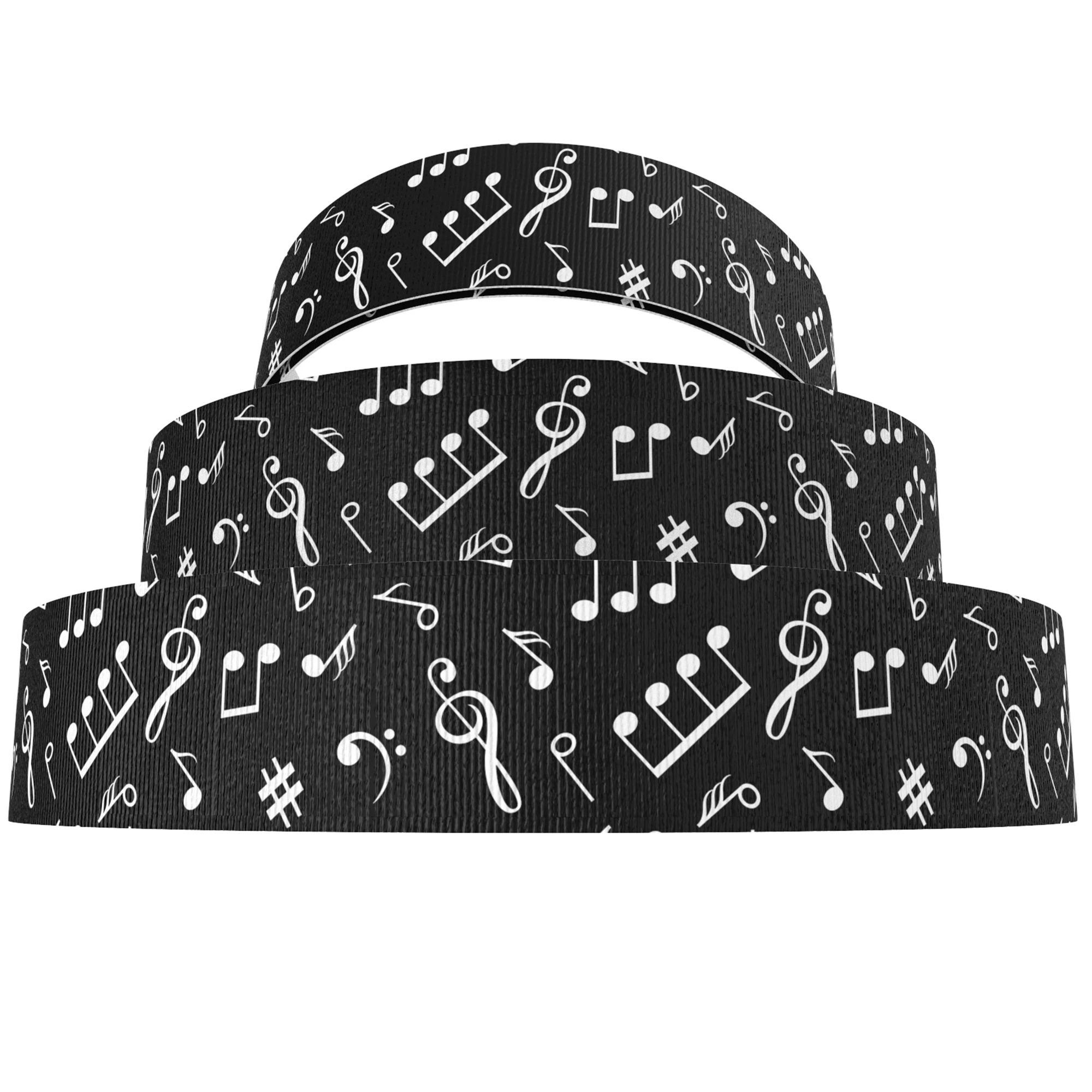 5 Yards Multi Size Music Guitars Violin Printed Grosgrain Ribbon For Gift Wrapping DIY Bowknot Party Crafts,5Yc35262