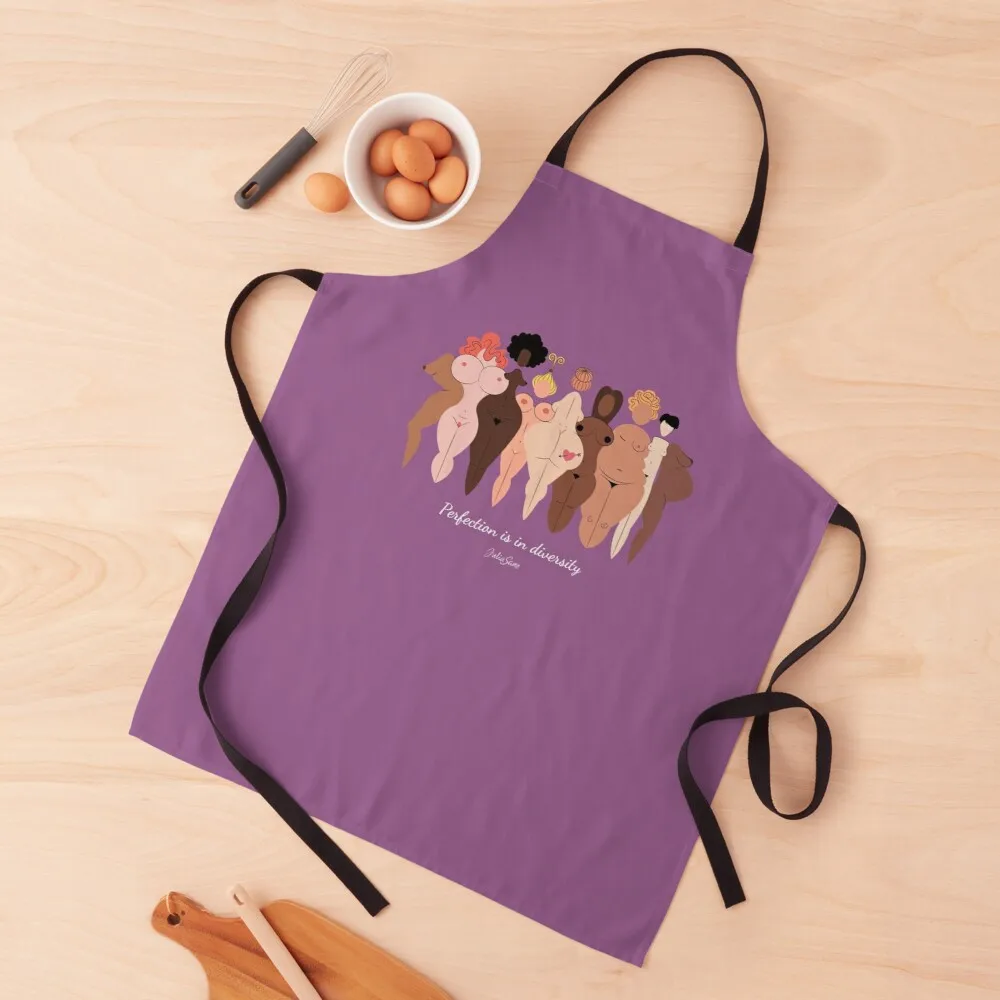 Purple - Perfection is in diversity Apron restaurant kitchen equipment funny apron Kitchen items