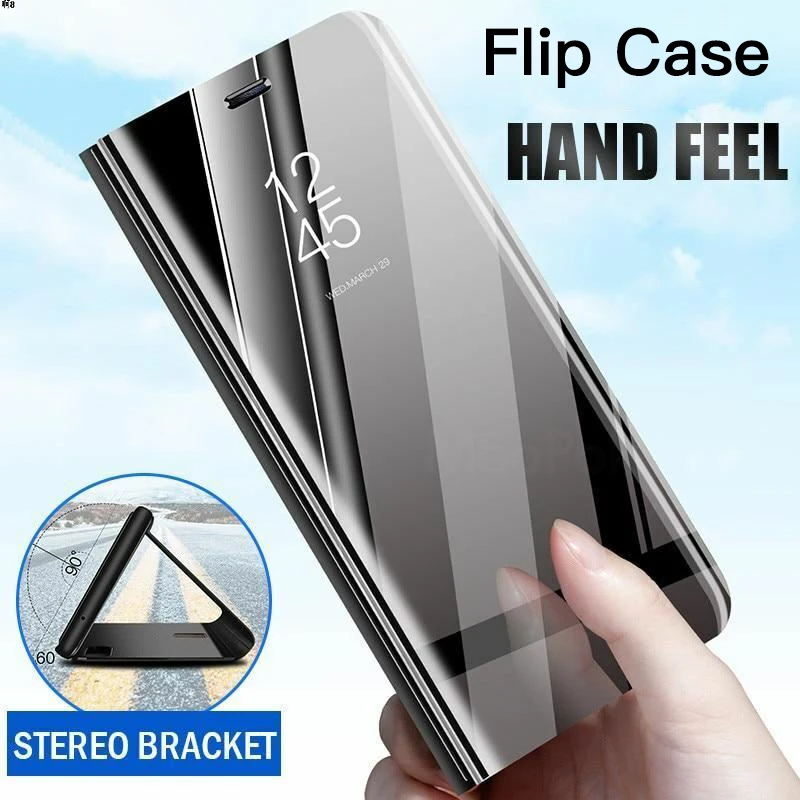 Elegant Smart Mirror Flip Case - Premium Protection
