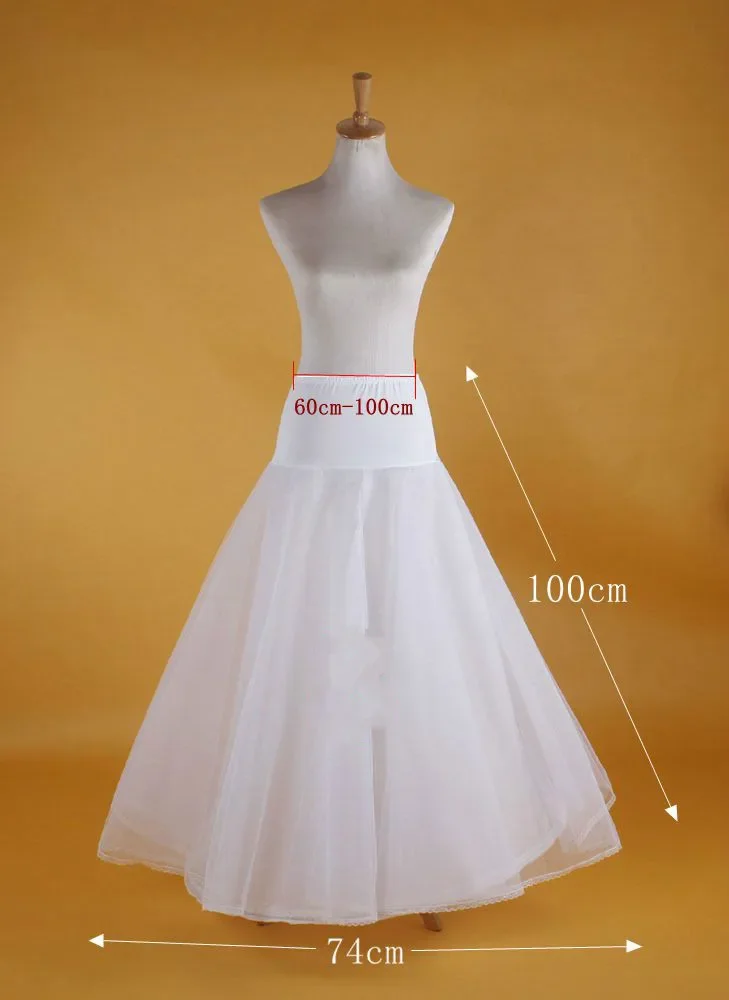 Bridal Hoop Skirt Wedding Petticoat Accessories Crinoline Slip White