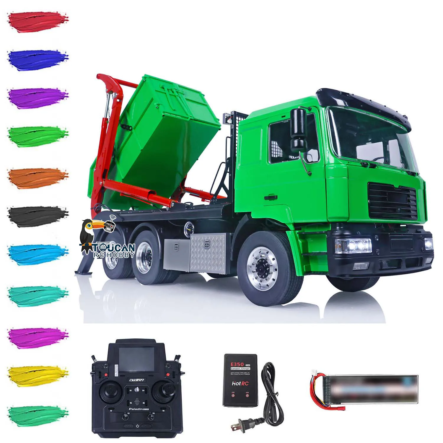 Rc Idraulico Skip Loader 1/14 Rc Truck Rtr Vl18U F2000 Pl18Ev Lite Swing Arm Dumper Giocattoli Regalo