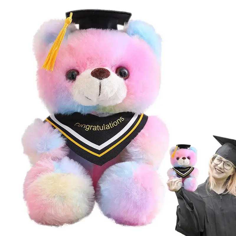 Graduation Bears Class Of 2023 Graduation Plush Doll Stuffed Animal Cute Graduation Gifts Graduation Party Supplies For College 2021 graduation party backdrop classy black gold theme photography backdrop graduation party decor and prom banner