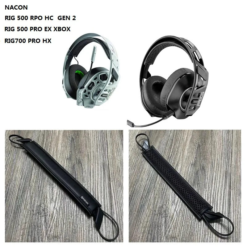 Original headband leather for Plantronics NACON RIG 500 PRO HC GEN 2/EX XBOX/RIG 700 PRO HX headphones Replacement spare parts