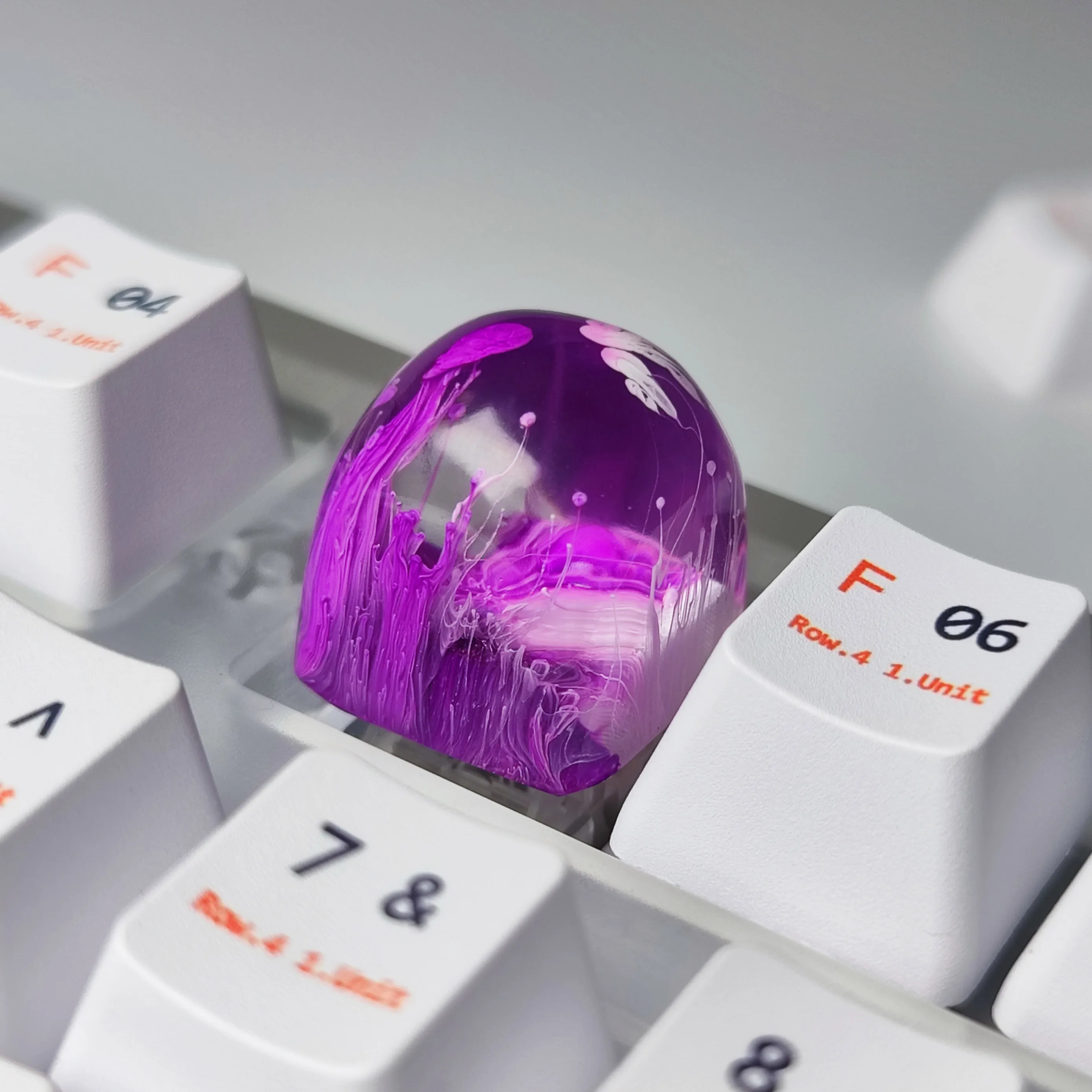 Gamer Teclado Retroiluminado Mecânico DOM Keycaps Substituir Artisan Resina RGB Keycaps