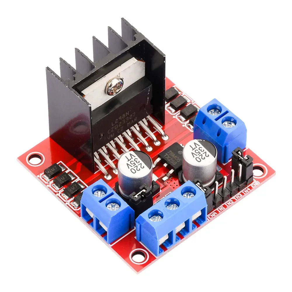 L298N Dual H Bridge DC Stepper Motor Drive Controller Board High Power L298 Module For Arduino Stepper Motor Smart Car Robot