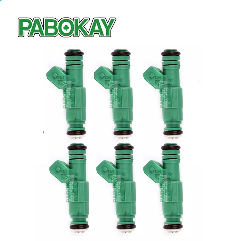 

6 pieces x BRAND NEW Green Giant 42 lb for Ford Mustang 440cc V8 5.0 GT Fuel Injector 0280155968