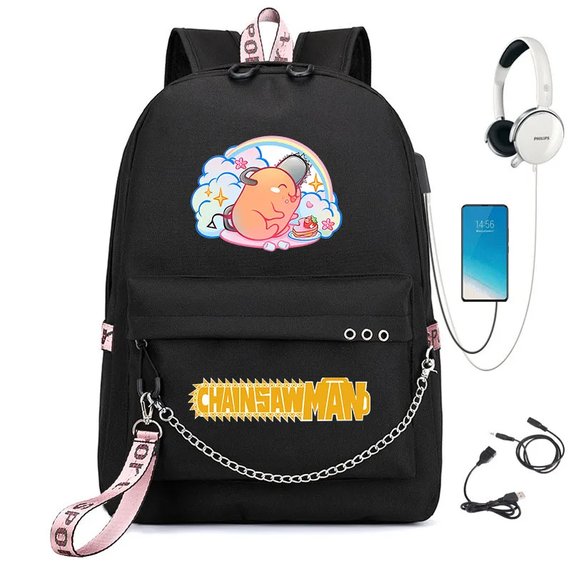 

Chainsaw Man teenage student schoolbag travel bag various colors animation printing bag children's backpack casual bag