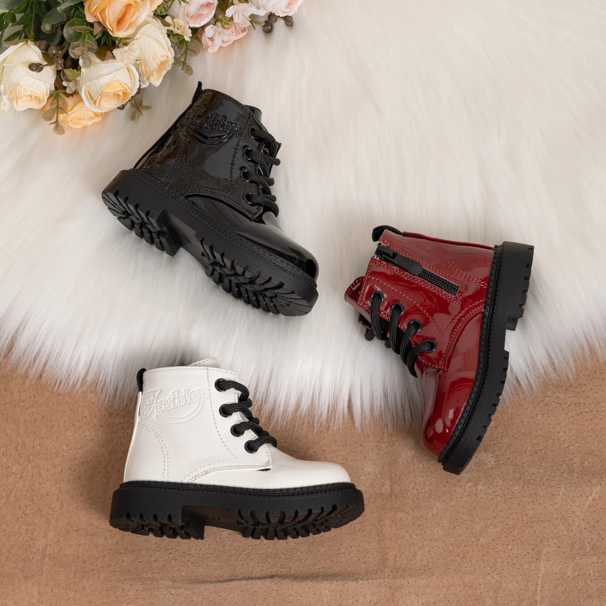 Baby Autumn and Winter Fashionable Round Toe Thick Sole Single Comfortable Short Boots New Hot Sale Kids One-piece Toddler Shoes