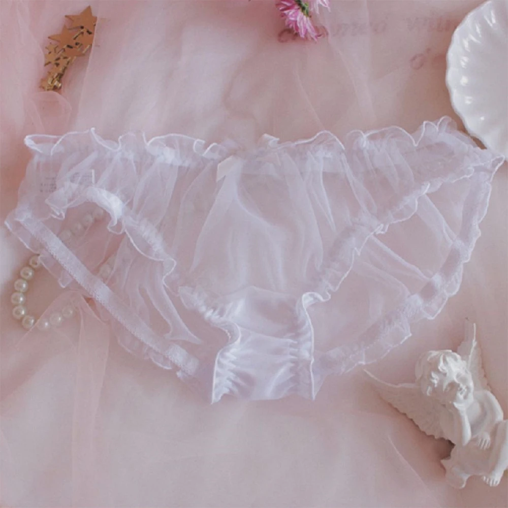 

Mens Sissy Floral Lace Panties Mesh See-through Underwear Pouch Bikini Brief Gay Sheer Ultra Thin Underpants Low Rise Lingerie