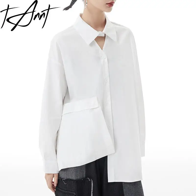 

Женская Асимметричная Длинная блузка с длинным рукавом