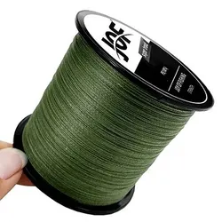 Premium JOF 4 - Strand Braided Fishing Line - Durable Multifilament Wire for Carp Fishing, Available in Multiple Lengths (ArmyGreen)