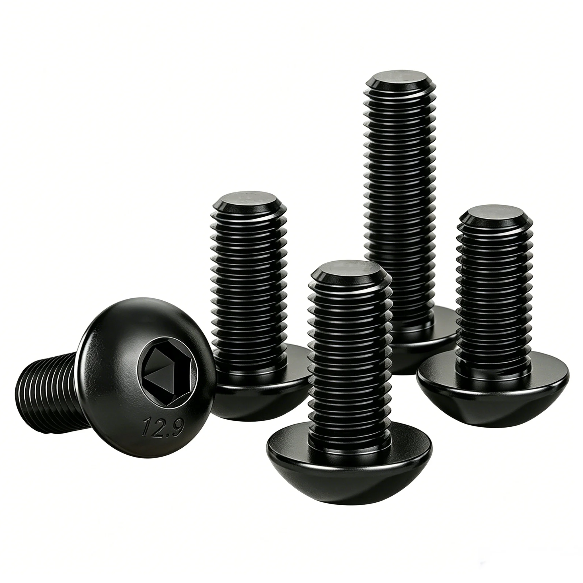 12.9 고탄소강 육각 렌치 볼트 DIN912 ISO7380 M3 M3x6 M3x8 M3x10 M3x12 M3x16 RC 카 드론 3D 프린터 DIY용 고강도 나사