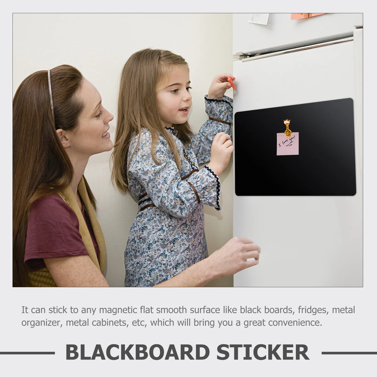 Magnet Refrigerator Blackboard Stickers Tips Pads Magnetic Write on Self-adhesive Dry Erase