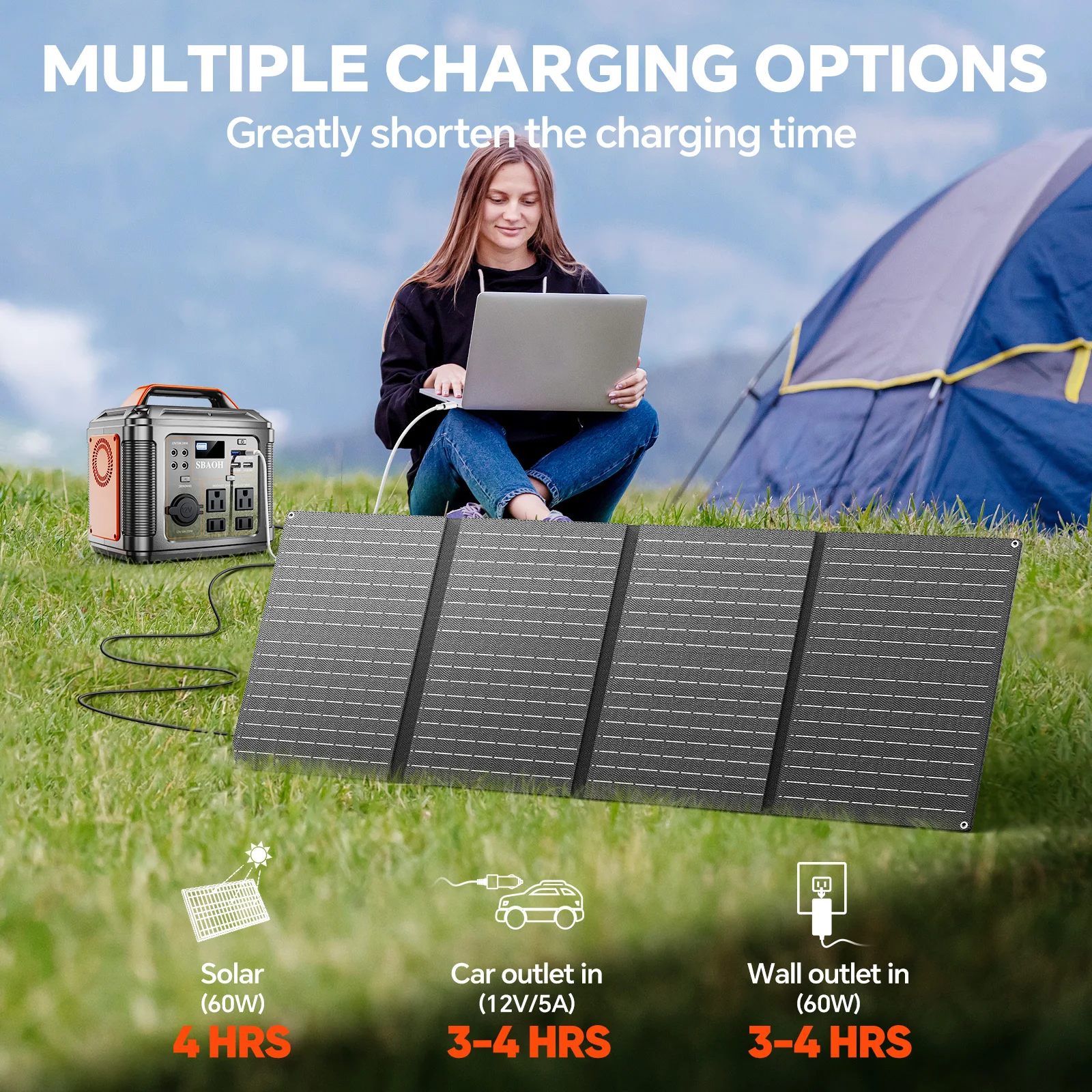 300W Portable Solar Power Station 2
