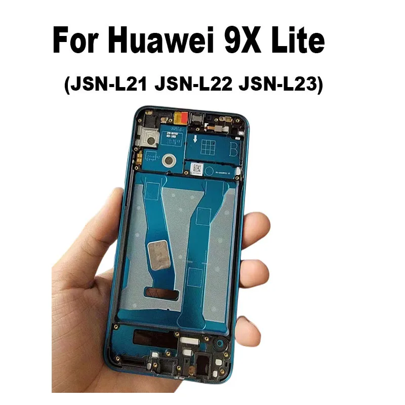 

New Middle Frame For Huawei Honor 9X Lite Front Bezel Cover Metal Chassis Housing Back Plate LCD Holder jsn-L21-L22-L23