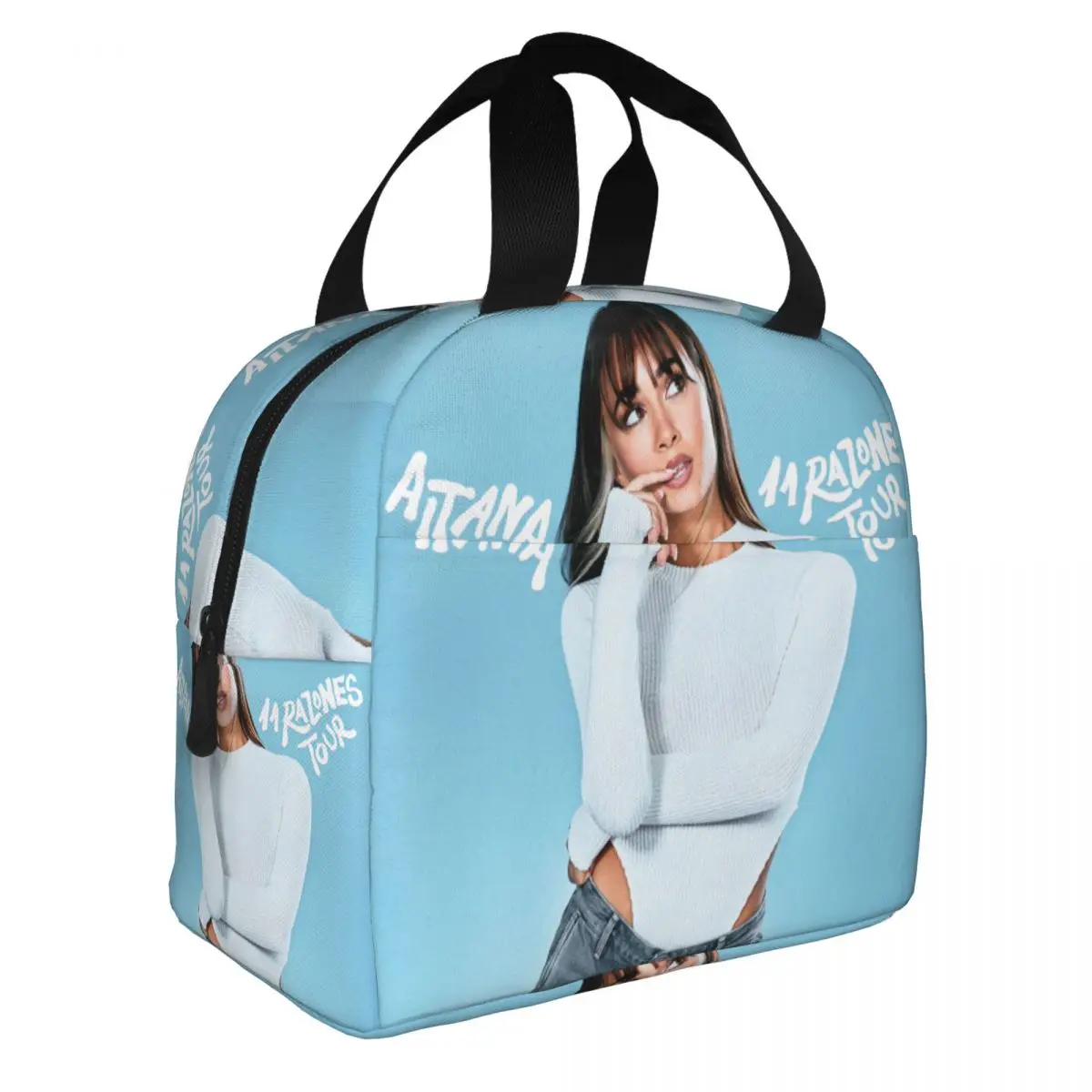 Aitana Insulated Lunch Bag for Outdoor Picnic Music Singer Resuable Cooler Thermal Bento Box Women Kids lunchbag