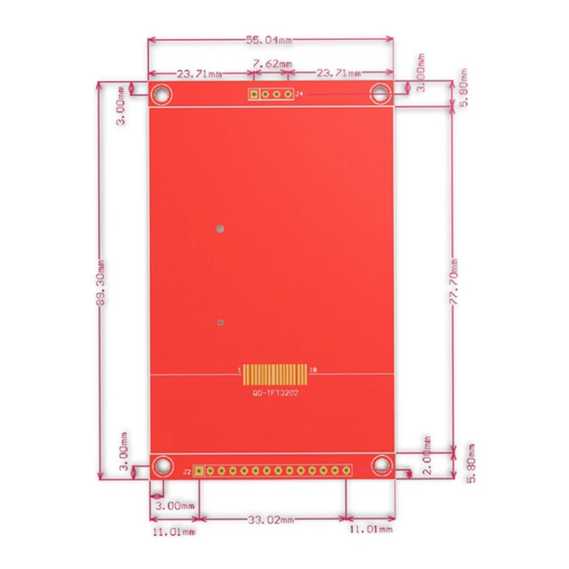 Аксессуары для модуля SPI 14 Pin 3,2 дюймов 18P ILI9341 TFT LCD цветной экран 4 провода последовательный порт x адаптер (art.: 3920c3240a809) - 3920c3240a809