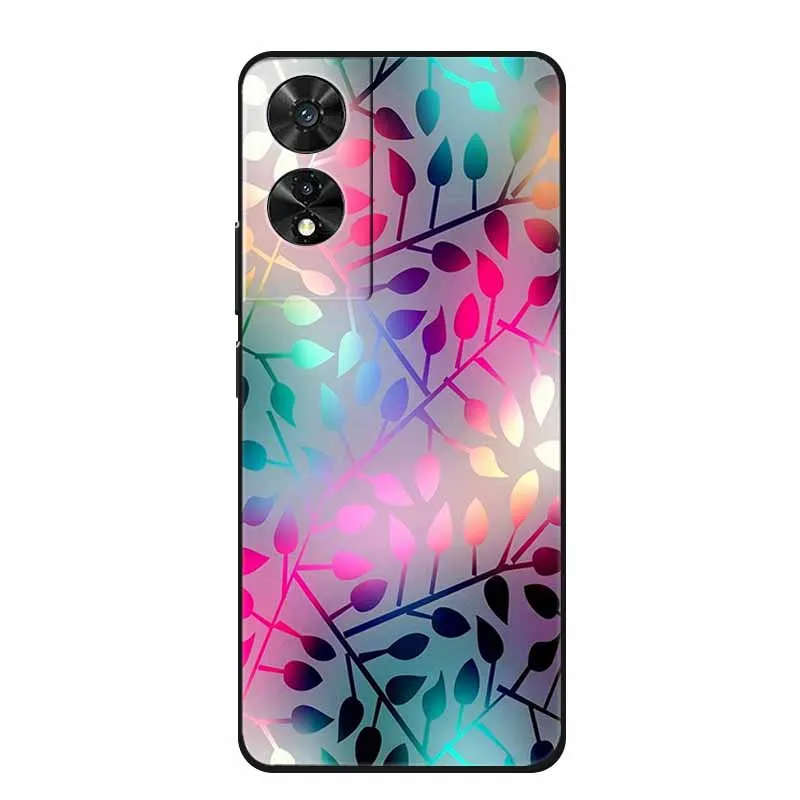 Black Geometric Silicone TPU Phone Case - Soft Back Cover Shield