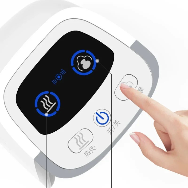 Cordless Knee Massager, Strong Battery Infrared Deep Heat Joint Pain Relief, Laser & Vibration Therapy for Arthritis, Swelling