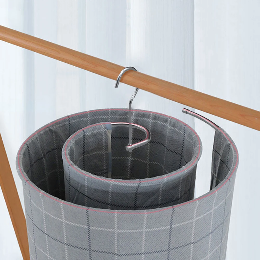 Circular Rotating Spiral Cloth Hanger Multi Functional Cloth Hanger Retractable Quilt Cover for Drying Quilt Sheet 4