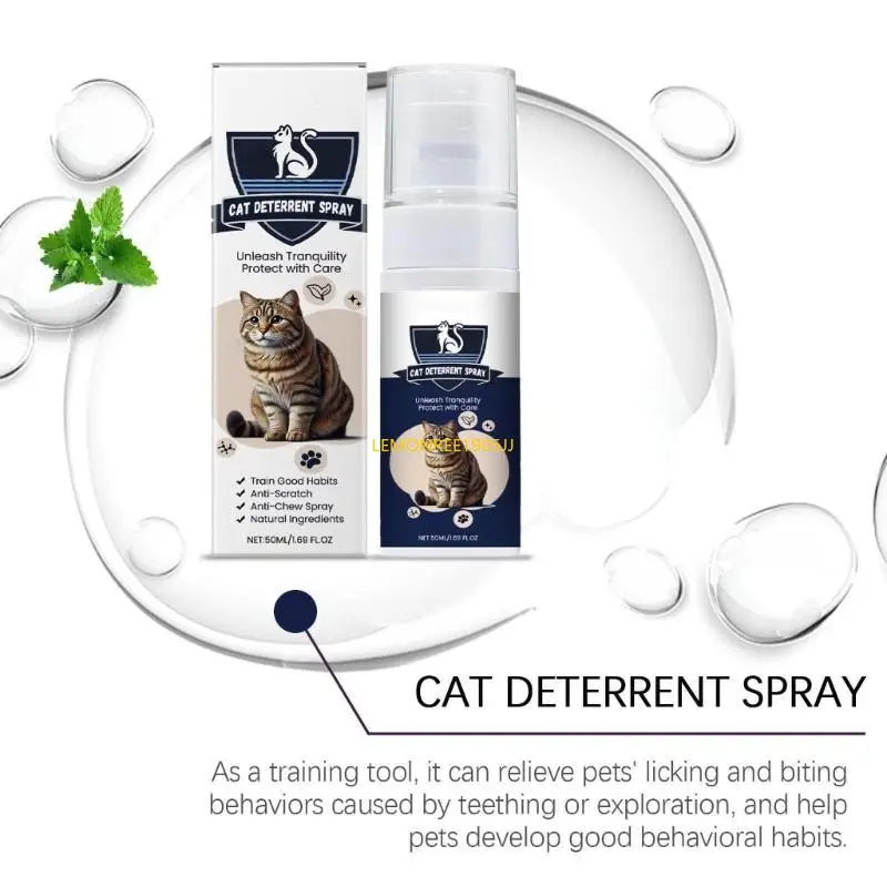 62CE 2 Bottle 50ml Pet Training Sprayer Prevents Chewing Furniture And Household Items